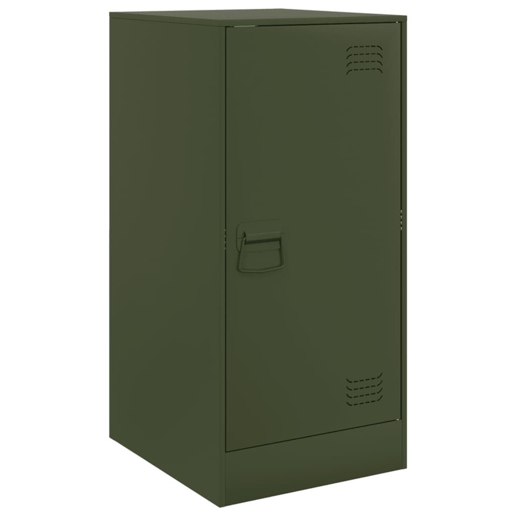 vidaXL Ντουλάπι Πράσινο Λαδί 34,5 x 39 x 73 εκ. από Ατσάλι