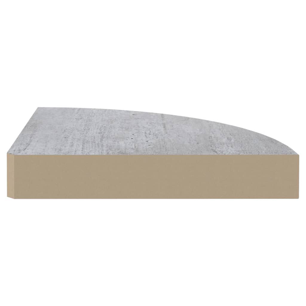 vidaXL Ράφια Τοίχου Γωνιακά 2 τεμ. Δρυς/Λευκό 25 x 25 x 3,8 εκ από MDF