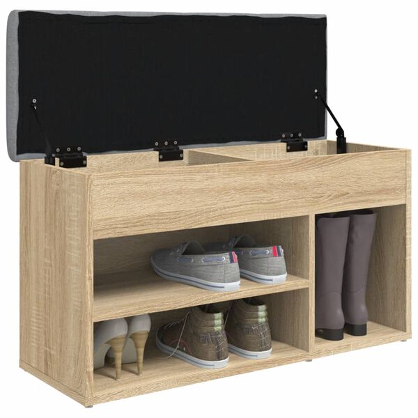 vidaXL Παπουτσοθήκη Sonoma Δρυς 82x32x45,5 εκ. από Επεξεργασμένο Ξύλο