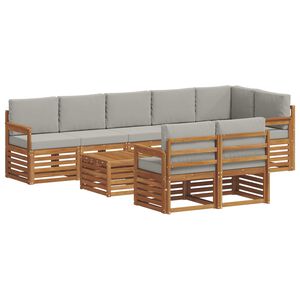 vidaXL &Sigma;&epsilon;&tau; &Kappa;&alpha;&nu;&alpha;&pi;έ 9 pcs &Phi;&upsilon;&sigma;&iota;&kappa;ό &kappa;&alpha;&iota; &Alpha;&nu;&omicron;&iota;&chi;&tau;ό &Gamma;&kappa;&rho;&iota; &Sigma;&tau;&epsilon;&rho;&epsilon;ό &Xi;ύ&lambda;&omicron; &Alpha;&kappa;&alpha;&kappa;ί&alpha;&sigmaf;