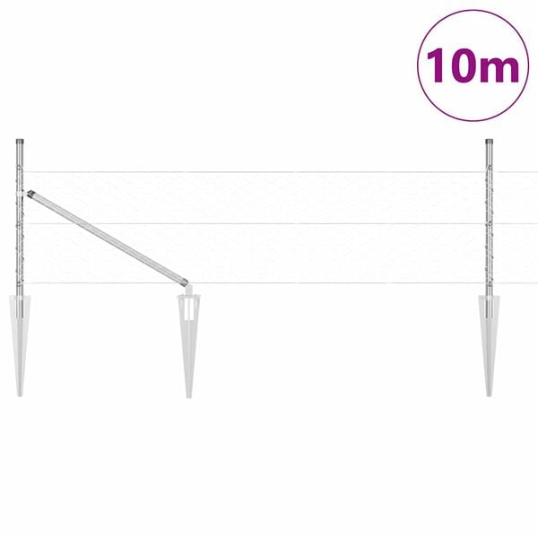 vidaXL &Phi;&rho;ά&chi;&tau;&eta;&sigmaf; &mu;&epsilon; &Sigma;&tau;ή&lambda;&epsilon;&sigmaf;. &Alpha;&sigma;&eta;&mu;ί 0.8 x 10 m &Alpha;&tau;&sigma;ά&lambda;&iota; &mu;&epsilon; &epsilon;&pi;&iota;&kappa;ά&lambda;&upsilon;&psi;&eta; PVC