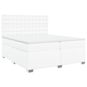 vidaXL &Kappa;&rho;&epsilon;&beta;ά&tau;&iota; Boxspring &mu;&epsilon; &Sigma;&tau;&rho;ώ&mu;&alpha; &Lambda;&epsilon;&upsilon;&kappa;ό 200x200 &epsilon;&kappa;. &Sigma;&upsilon;&nu;&theta;&epsilon;&tau;&iota;&kappa;ό &Delta;έ&rho;&mu;&alpha;