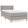 vidaXL &Kappa;&rho;&epsilon;&beta;ά&tau;&iota; Boxspring &mu;&epsilon; &Sigma;&tau;&rho;ώ&mu;&alpha; &Alpha;&nu;&omicron;&iota;&chi;&tau;ό &Gamma;&kappa;&rho;&iota; 90x190 &epsilon;&kappa;. &Upsilon;&phi;&alpha;&sigma;&mu;ά&tau;&iota;&nu;&omicron;