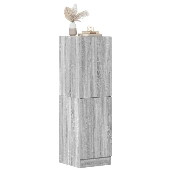 vidaXL Ντουλάπι Κουζίνας Γκρι sonoma 38x41,5x131,5 εκ. Επεξεργ. Ξύλο