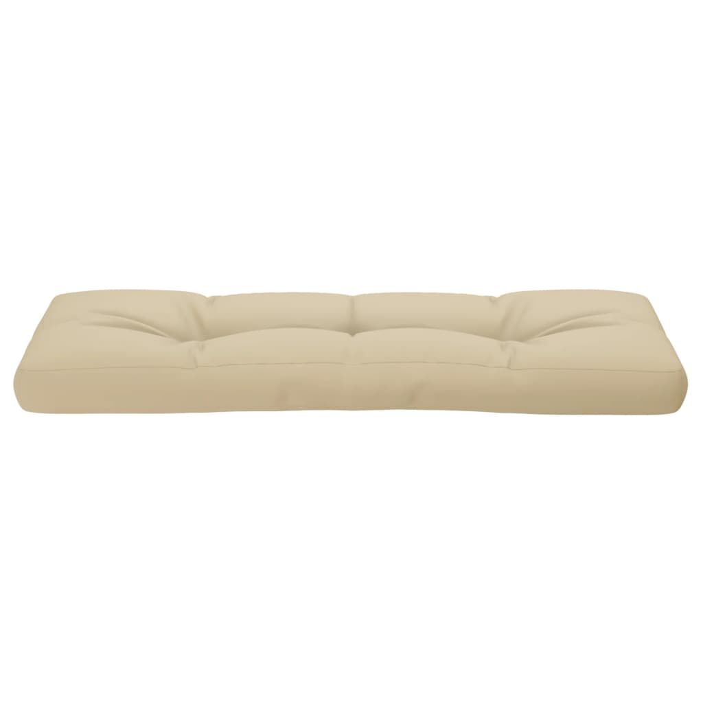 vidaXL Μαξιλάρι Παλέτας Μπεζ 120 x 40 x 12 εκ. Υφασμάτινο