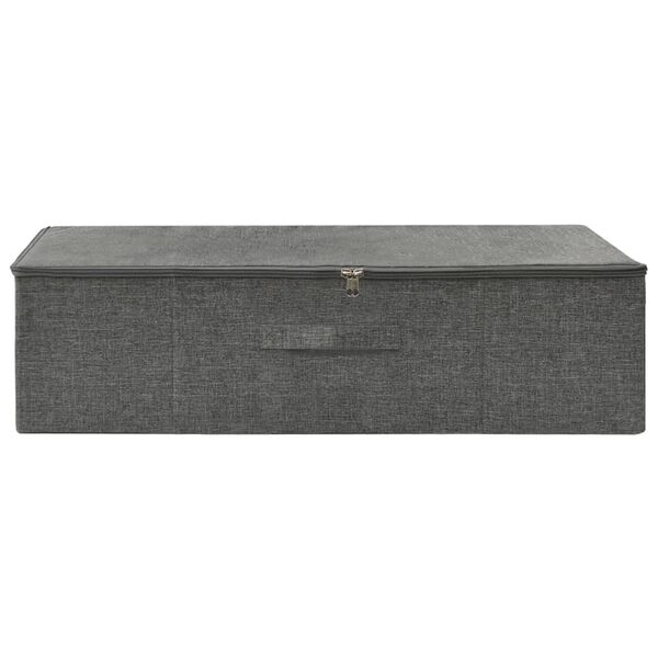 vidaXL Κουτι Αποθήκευσης Ανθρακί 70 x 40 x 18 εκ. Υφασμάτινο