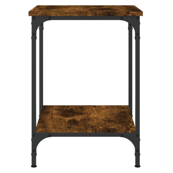 vidaXL Τραπεζάκι Σαλονιού Καπνιστή Δρυς 40 x 40 x 45 εκ. Επεξ. Ξύλο