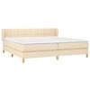 vidaXL &Kappa;&rho;&epsilon;&beta;ά&tau;&iota; Boxspring &mu;&epsilon; &Sigma;&tau;&rho;ώ&mu;&alpha; &Kappa;&rho;&epsilon;&mu; 200x200 &epsilon;&kappa;. &Upsilon;&phi;&alpha;&sigma;&mu;ά&tau;&iota;&nu;&omicron;