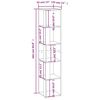 vidaXL Ντουλάπι Γωνία Λευκό 33 x 33 x 164,5 εκ. από Επεξ. Ξύλο