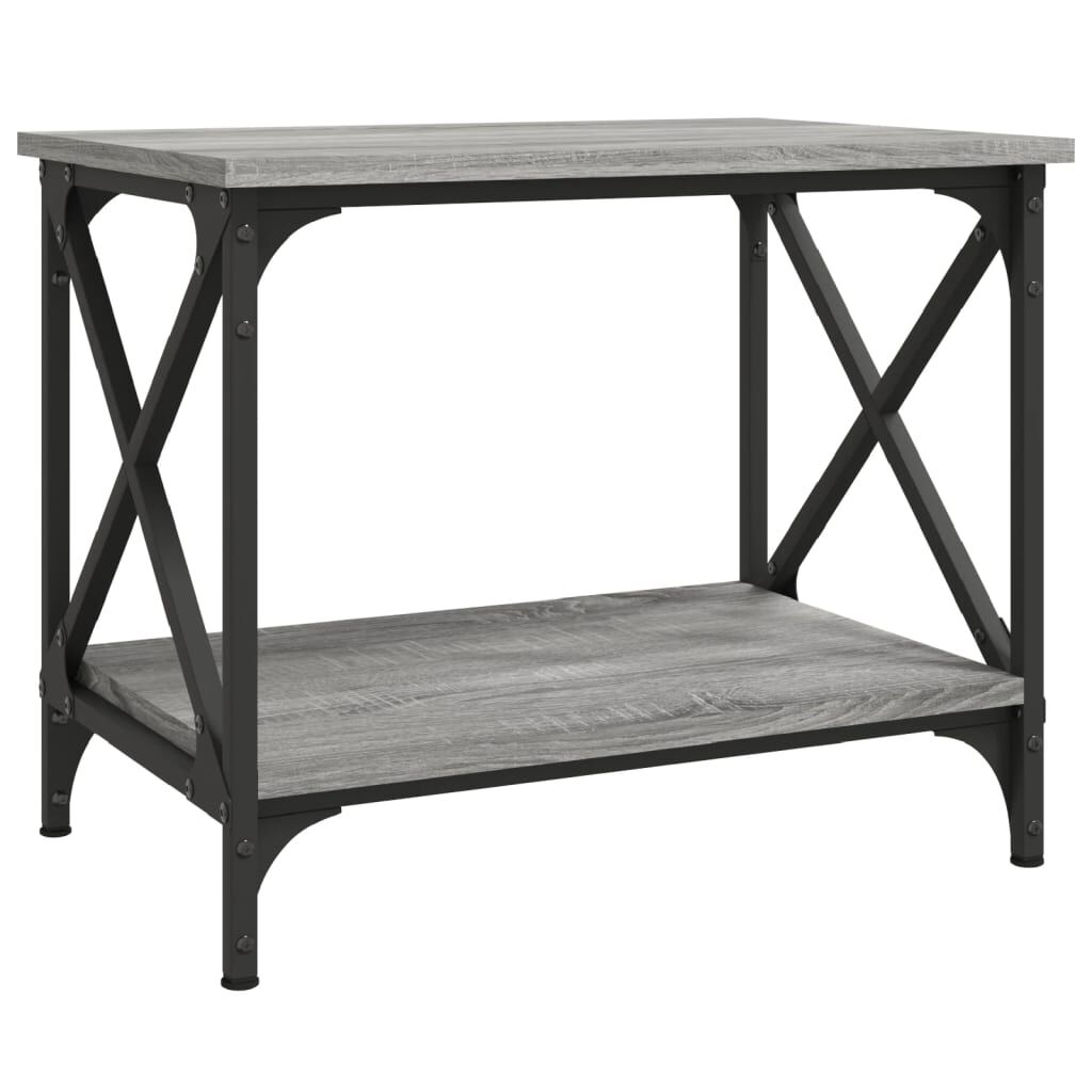 vidaXL Βοηθητικό Τραπέζι Γκρι Sonoma 55x38x45 εκ. Επεξεργασμένο Ξύλο