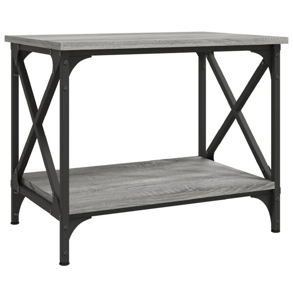 vidaXL Βοηθητικό Τραπέζι Γκρι Sonoma 55x38x45 εκ. Επεξεργασμένο Ξύλο