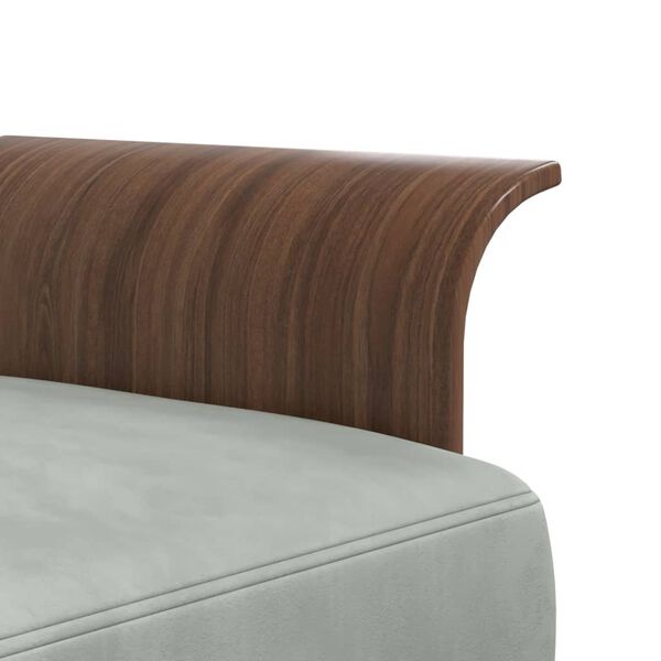 vidaXL Καναπές Κρεβάτι Γωνιακός Αν. Γκρι 279 x 140 x 70 εκ. Βελούδινος