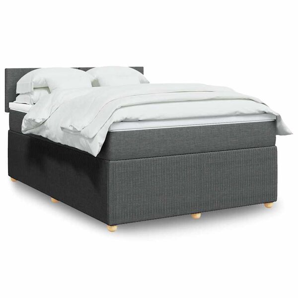 vidaXL &Kappa;&rho;&epsilon;&beta;ά&tau;&iota; Boxspring &mu;&epsilon; &Sigma;&tau;&rho;ώ&mu;&alpha; &Sigma;&kappa;&omicron;ύ&rho;&omicron; &Gamma;&kappa;&rho;&iota; 140x200 &epsilon;&kappa; &Upsilon;&phi;&alpha;&sigma;&mu;ά&tau;&iota;&nu;&omicron;