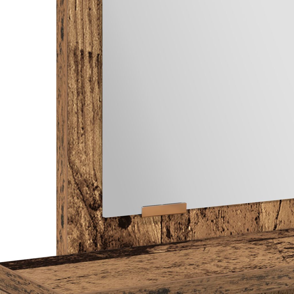 vidaXL Τουαλέτα με Συρτάρια από Παλιό Ξύλο 50x41x140 εκ