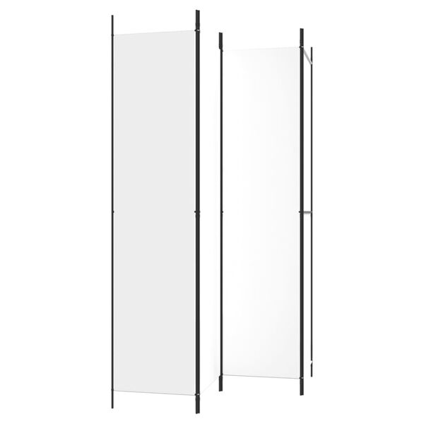 vidaXL Διαχωριστικό Δωματίου με 4 Πάνελ Λευκό 200 x 220 εκ. Υφασμάτινο