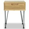 vidaXL Κομοδίνο 40 x 30 x 50 εκ. από Μασίφ Ξύλο Teak