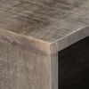 vidaXL Έπιπλο Τηλεόρασης Γκρι 130x30x46 εκ. Μασίφ Ακατέργ. Ξύλο Μάνγκο