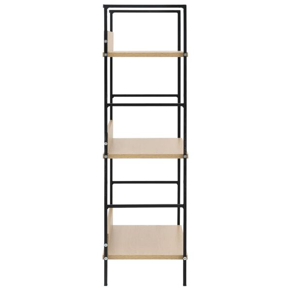 vidaXL Ραφιέρα 3 Επιπέδων Δρυς 60x27,6x90,5 εκ. Επεξεργασμένο Ξύλο