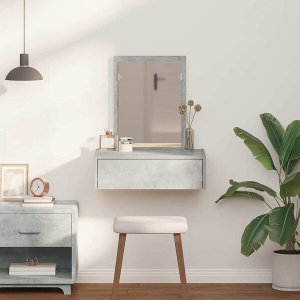 vidaXL Τραπέζι περιποίησης Γκρι 60 x 40 x 70 εκ. Επεξεργασμένο ξύλο