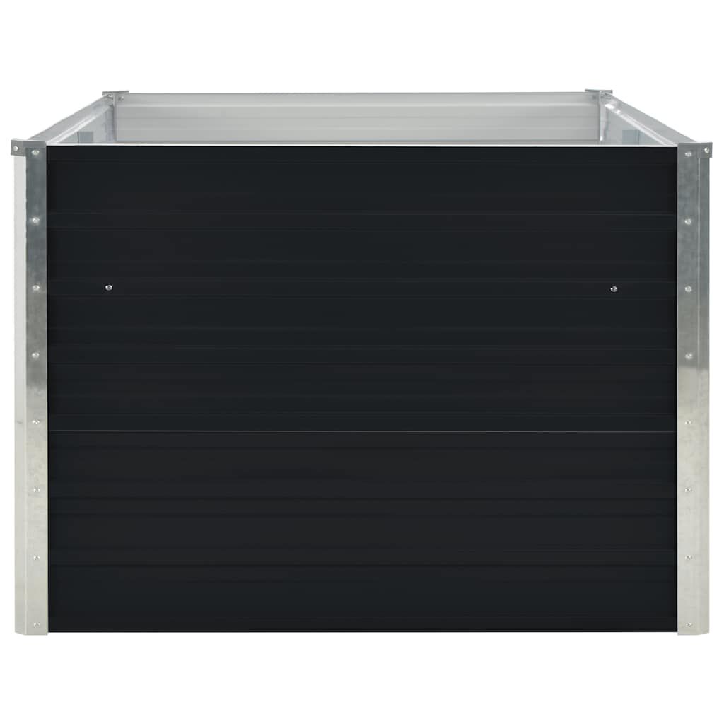 vidaXL Ζαρντινιέρα Ψηλή Ανθρακί 160x80x45 εκ. Γαλβανισμένος Χάλυβας