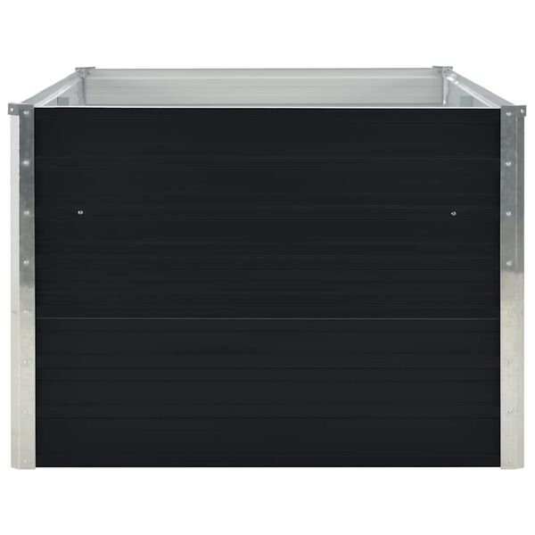 vidaXL Ζαρντινιέρα Ψηλή Ανθρακί 160x80x45 εκ. Γαλβανισμένος Χάλυβας