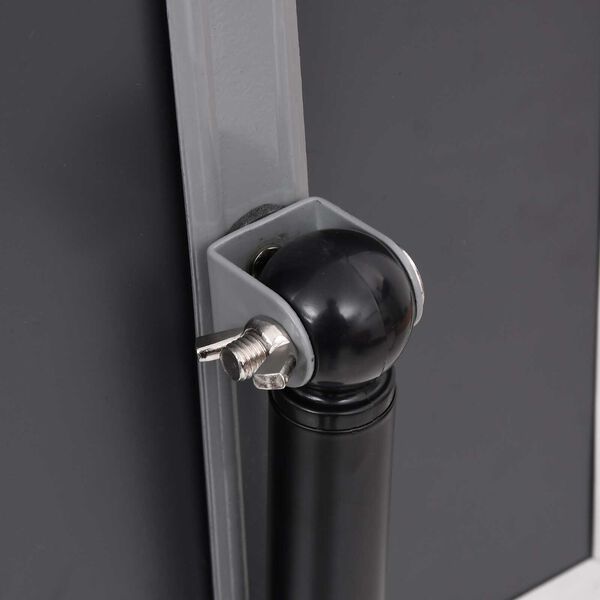 vidaXL Βάσεις Αφισών 2 pcs Μαύρο 32.5x 24 x 78 εκ Κράμα Αλουμινίου