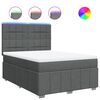 vidaXL &Kappa;&rho;&epsilon;&beta;ά&tau;&iota; Boxspring &mu;&epsilon; &Sigma;&tau;&rho;ώ&mu;&alpha; &Sigma;&kappa;&omicron;ύ&rho;&omicron; &Gamma;&kappa;&rho;&iota; 140x190 &epsilon;&kappa;. &Upsilon;&phi;&alpha;&sigma;&mu;ά&tau;&iota;&nu;&omicron;
