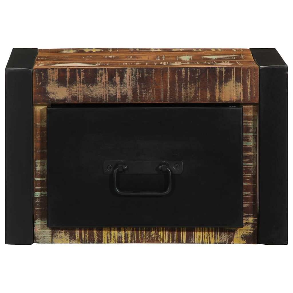 vidaXL Κομοδίνο Πολύχρωμο 40x35x25 cm Στερεό ξύλο αναγεννημένο