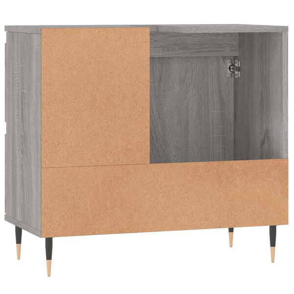 vidaXL Ντουλάπι Μπάνιου Γκρι Sonoma 65x33x60 εκ. Επεξεργασμένο Ξύλο