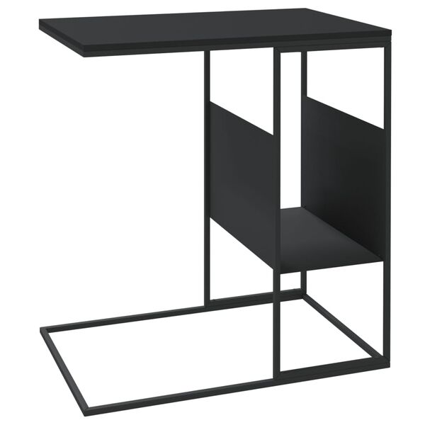 vidaXL Τραπέζι Βοηθητικό Μαύρο 55x36x59,5 εκ. από Επεξεργασμένο Ξύλο