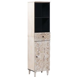 vidaXL &Nu;&tau;&omicron;&upsilon;&lambda;ά&pi;&iota; &Mu;&pi;ά&nu;&iota;&omicron;&upsilon; &Lambda;&epsilon;&upsilon;&kappa;ό 38 x 33,5 x 160 &epsilon;&kappa; &Sigma;&tau;&epsilon;&rho;&epsilon;ό &xi;ύ&lambda;&omicron; &mu;ά&nu;&gamma;&kappa;&omicron;