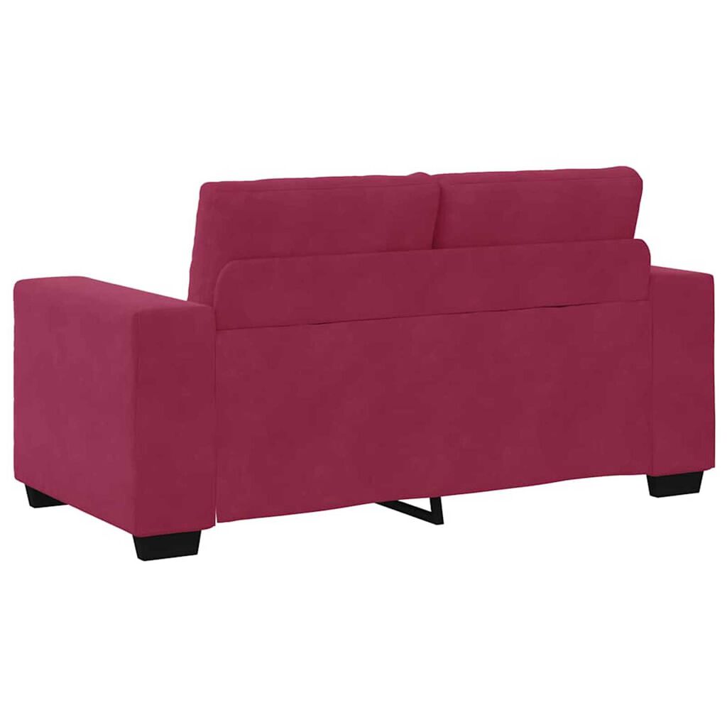 vidaXL Σετ Καναπέ 2 pcs Μπορντό 221 x 78 x 80 εκ Βελούδο