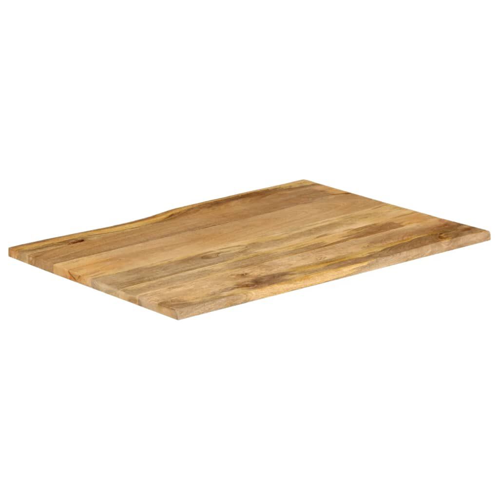 vidaXL Επιφάνεια Τραπεζιού 90x80x2,5 εκ. Live Edge Μασίφ Ξύλο Μάνγκο