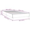 vidaXL Σκελετός Κρεβατιού Χωρίς Στρώμα Taupe 100 x 200 εκ. Υφασμάτινο