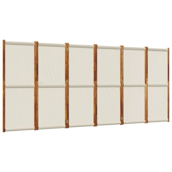 vidaXL Διαχωριστικό Δωματίου με 6 Πάνελ Αν. Γκρι 420 x 180 εκ.