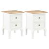 vidaXL &Kappa;&omicron;&mu;&omicron;&delta;ί&nu;&alpha; 2 &Tau;&epsilon;&mu;. &Lambda;&epsilon;&upsilon;&kappa;ά 35 x 30 x 49 &epsilon;&kappa;. &alpha;&pi;ό MDF