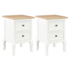 vidaXL &Kappa;&omicron;&mu;&omicron;&delta;ί&nu;&alpha; 2 &Tau;&epsilon;&mu;. &Lambda;&epsilon;&upsilon;&kappa;ά 35 x 30 x 49 &epsilon;&kappa;. &alpha;&pi;ό MDF