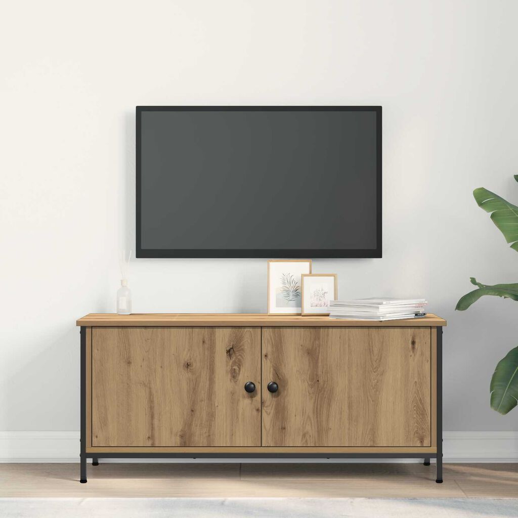 vidaXL Τηλεόραση Στάντ - Artisan Oak Artisan oak Επεξεργασμένο ξύλο
