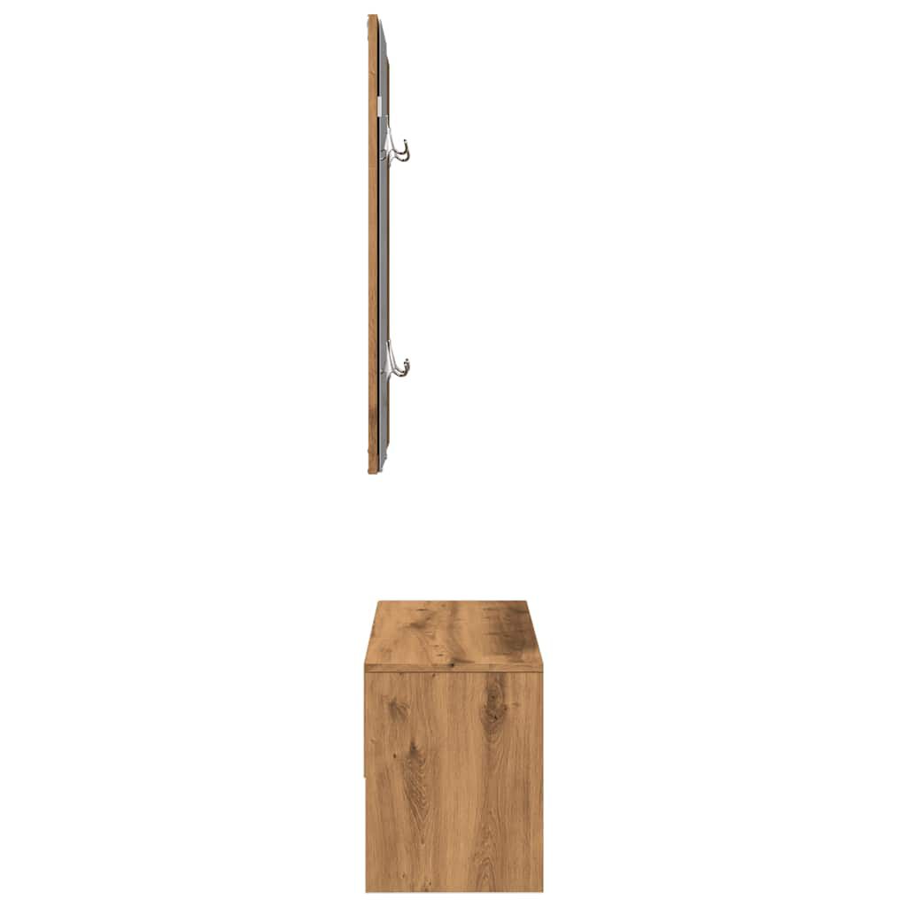 vidaXL σετ επίπλων διαδρόμου Artisan Oak Engineered Wood