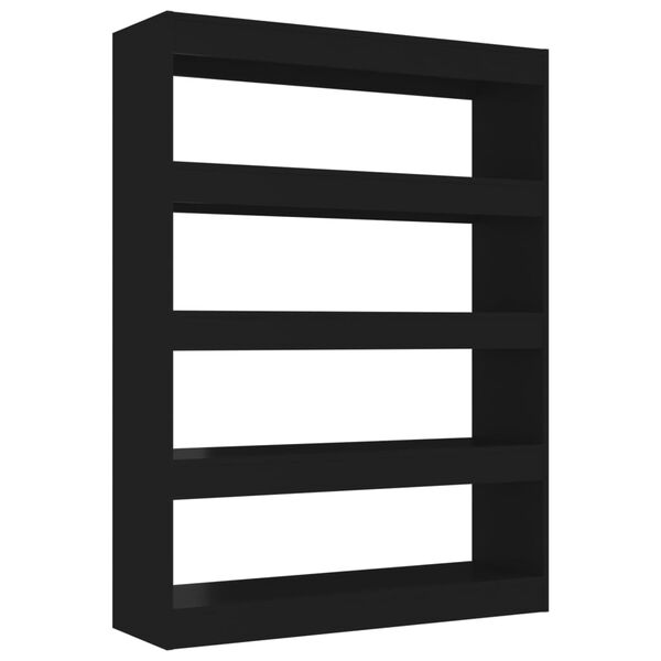 vidaXL Βιβλιοθήκη/Διαχωριστικό Χώρου Μαύρο 100x30x135 εκ.