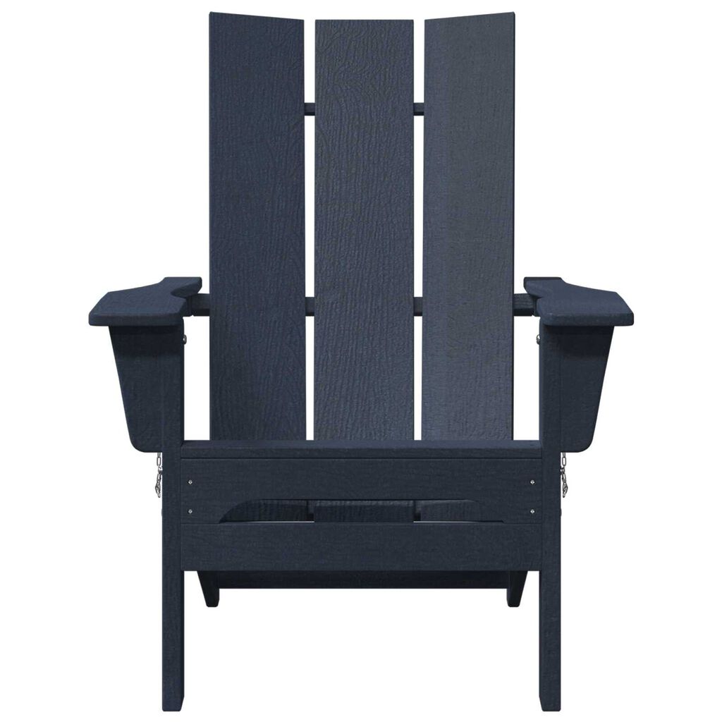 vidaXL Πτυσσόμενες Καρέκλες Adirondack 2 τμχ Ναυτικό μπλε 74.5x80.5x90 cm HDPE