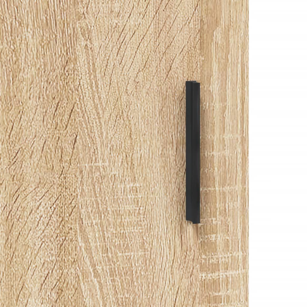 vidaXL Ντουλάπι Sonoma δρυς 69,5 x 34 x 180 εκ. από Επεξεργασμένο Ξύλο