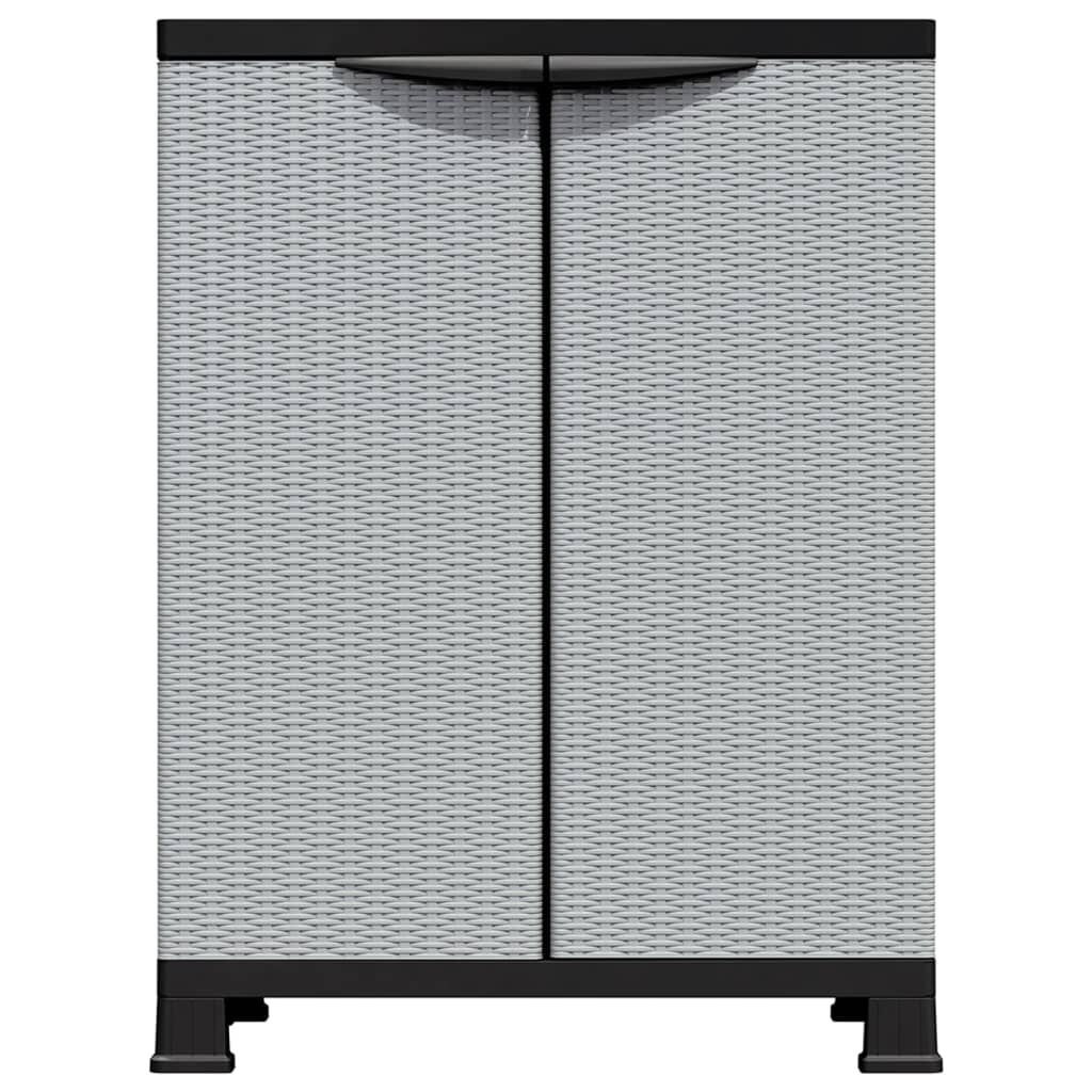 vidaXL Πλαστικό Ντουλάπι 68 x 39 x 92 εκ. με Σχεδιασμό σε Στυλ Ρατάν