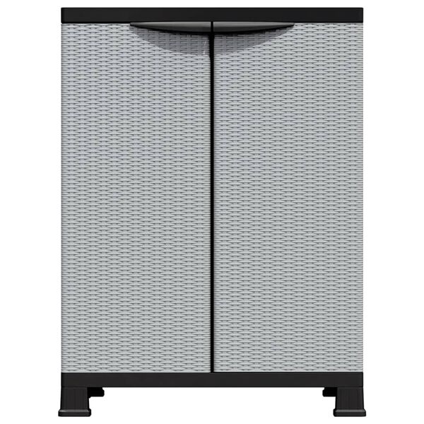 vidaXL Πλαστικό Ντουλάπι 68 x 39 x 92 εκ. με Σχεδιασμό σε Στυλ Ρατάν