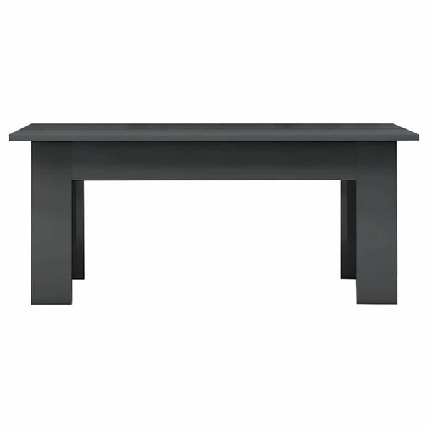 vidaXL Τραπεζάκι Σαλονιού Γυαλιστερό Γκρι 100x60x42 εκ. Μοριοσανίδα