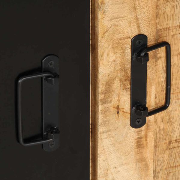 vidaXL Ντουλάπι κονσόλας 90x35x75 cm Μασίφ ακατέργαστο ξύλο Μάνγκο