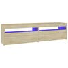 vidaXL Έπιπλο Τηλεόρασης με LED 2 τεμ. Sonoma Δρυς 75 x 35 x 40 εκ.