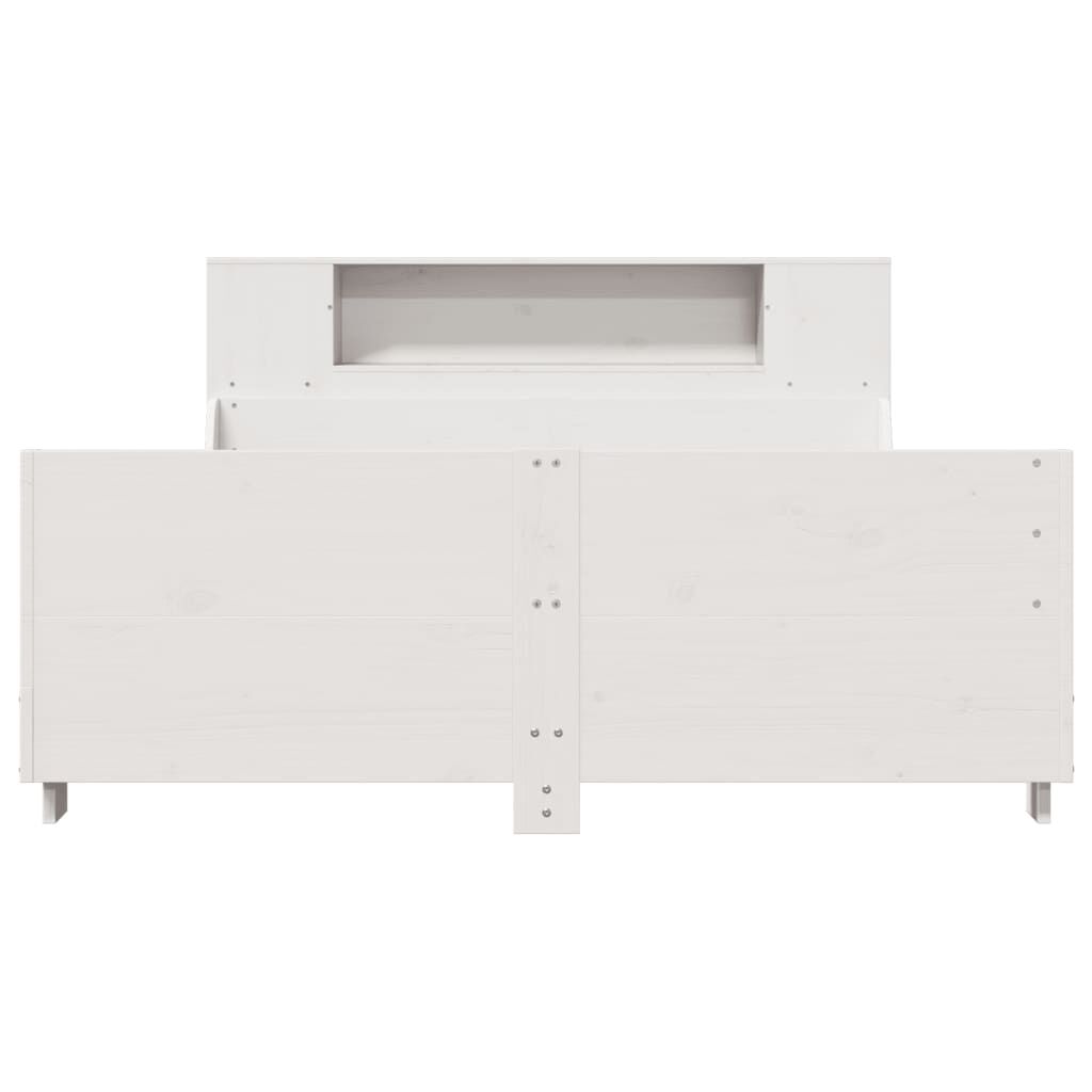 vidaXL Σκελετός Κρεβ. Χωρίς Στρώμα Λευκό 160x200 εκ Μασίφ Πεύκο