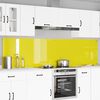 vidaXL Πίσω Πάνελ Κουζίνας 2 pcs Κίτρινο 120 x 60 cm σκληρυμένο γυαλί