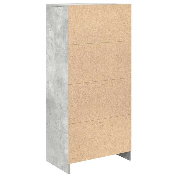vidaXL Ντουλάπι με συρτάρι 55,5x34x119,5 εκ. Ξύλινο μηχανουργικό ξύλο